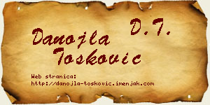 Danojla Tošković vizit kartica